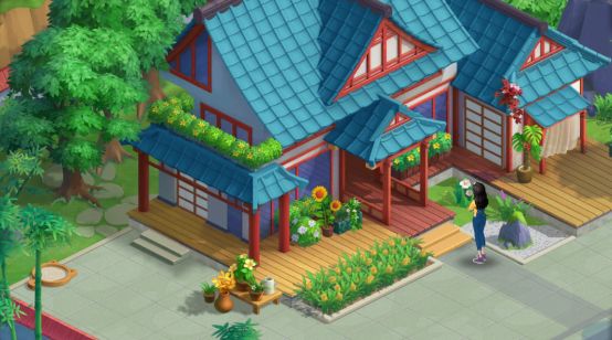 《花田小院》主屋庭前花草怎么搭配